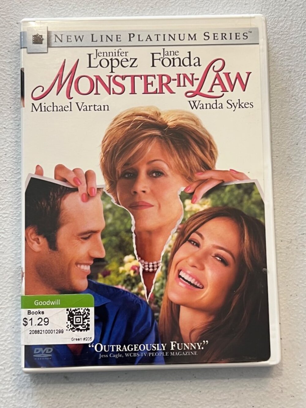 Monster-In-Law 2005 DVD New Line Platinum Series Jennifer Lopez Pre-Owned